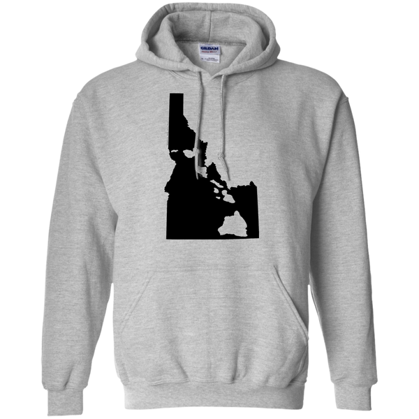 Living In Idaho With Hawaii Roots Pullover Hoodie 8 oz., Sweatshirts, Hawaii Nei All Day