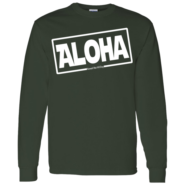 Aloha Hawai'i LS T-Shirt 5.3 oz., T-Shirts, Hawaii Nei All Day