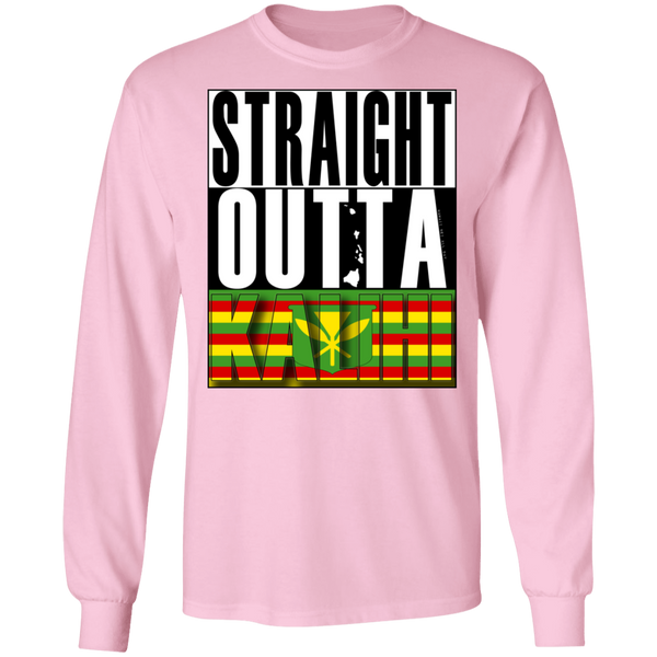 Straight Outta Kalihi (Kanaka Maoli) LS T-Shirt, T-Shirts, Hawaii Nei All Day