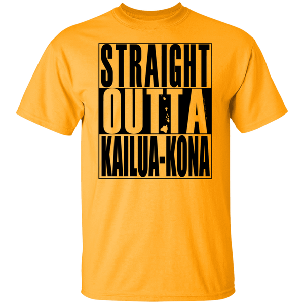 Straight Outta Kailua-Kona(black ink) T-Shirt