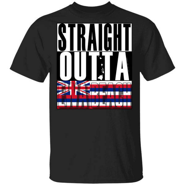 Straight Outta Ewa Beach T-Shirt, T-Shirts, Hawaii Nei All Day