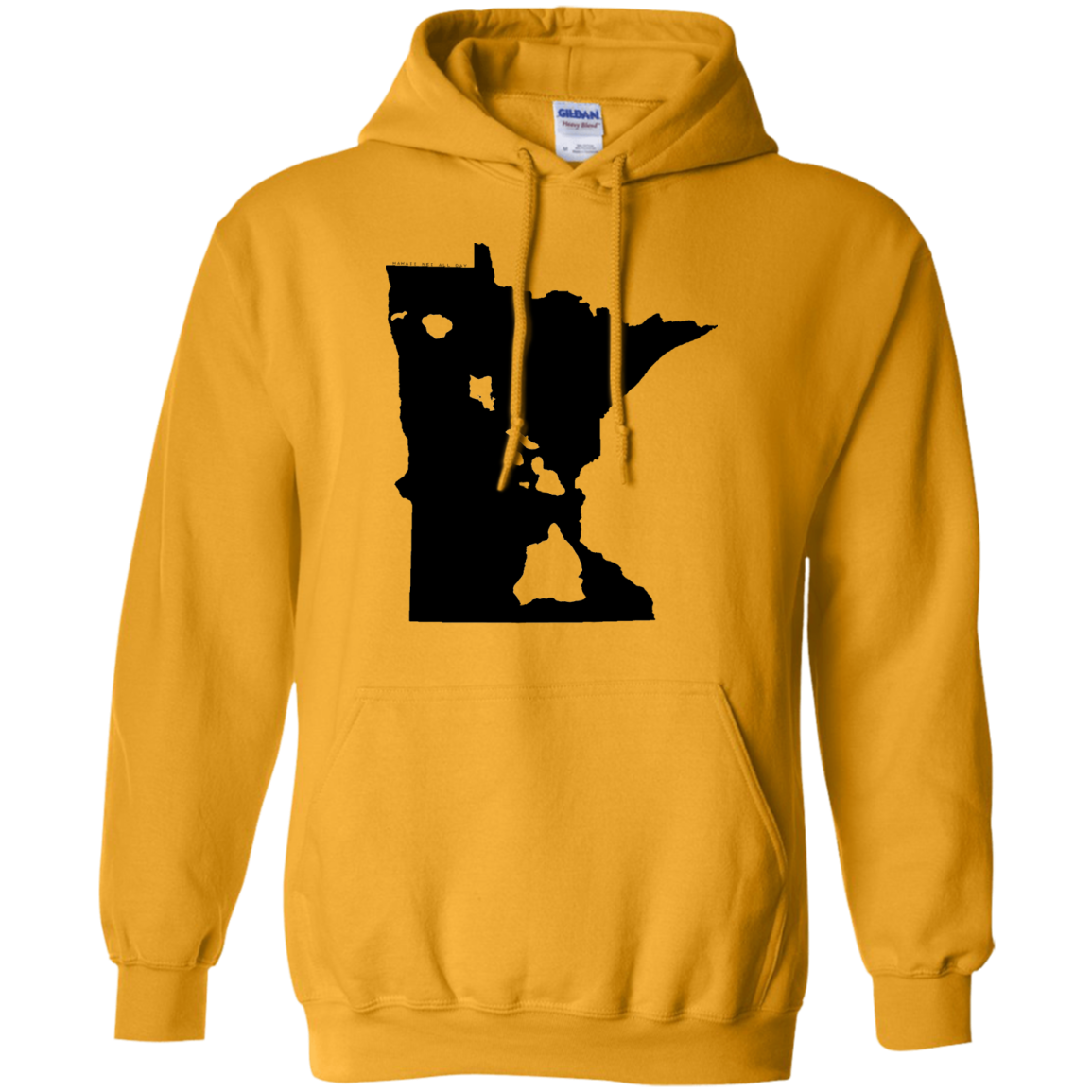 Living in Minnesota with Hawaii Roots Pullover Hoodie 8 oz., Sweatshirts, Hawaii Nei All Day