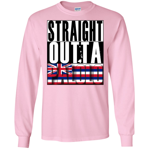 Straight Outta Palolo LS Ultra Cotton T-Shirt, T-Shirts, Hawaii Nei All Day