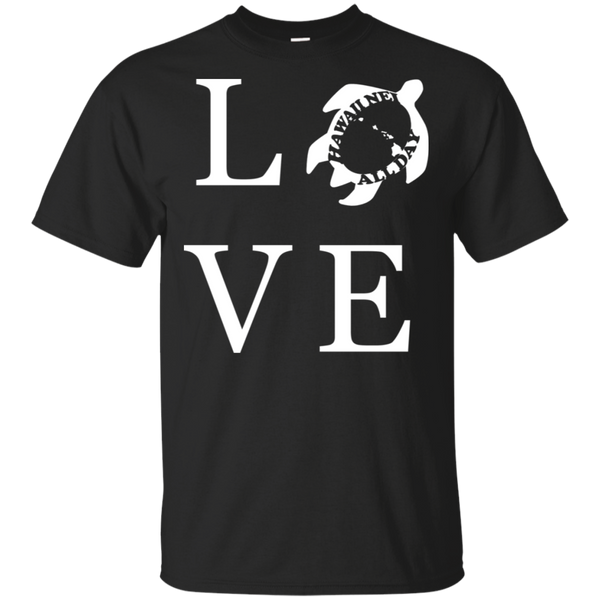 Honu LOVE (white) Ultra Cotton T-Shirt, T-Shirts, Hawaii Nei All Day