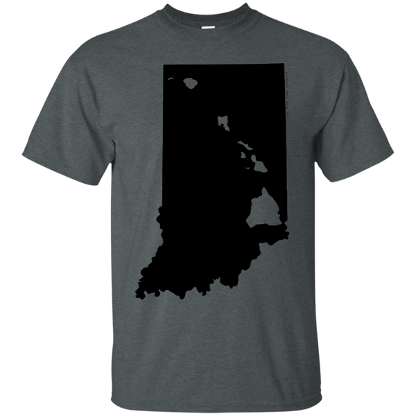 Living in Indiana with Hawaii Roots Ultra Cotton T-Shirt, T-Shirts, Hawaii Nei All Day