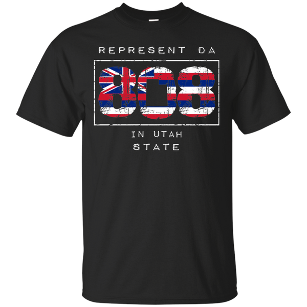 Rep Da 808 In Utah State Ultra Cotton T-Shirt, T-Shirts, Hawaii Nei All Day