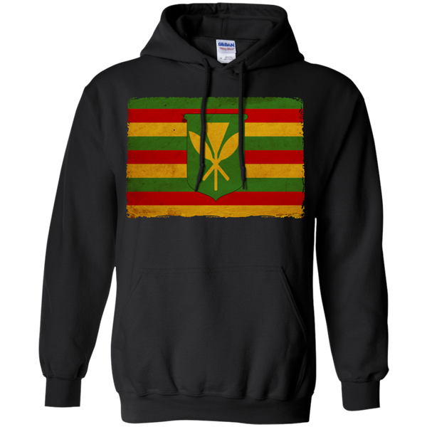 Kanaka Maoli Flag Pullover Hoodie - Hawaii Nei All Day