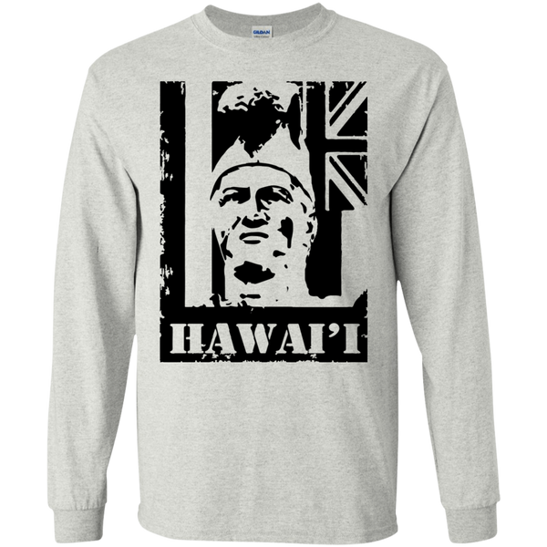 Hawai'i King Kamehameha LS Ultra Cotton T-Shirt, T-Shirts, Hawaii Nei All Day
