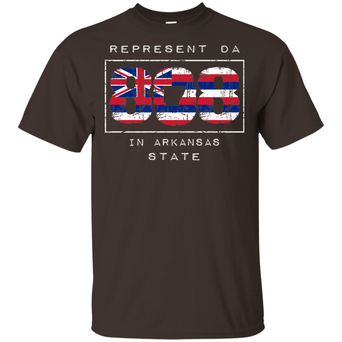 Rep Da 808 In Arkansas State Ultra Cotton T-Shirt, T-Shirts, Hawaii Nei All Day