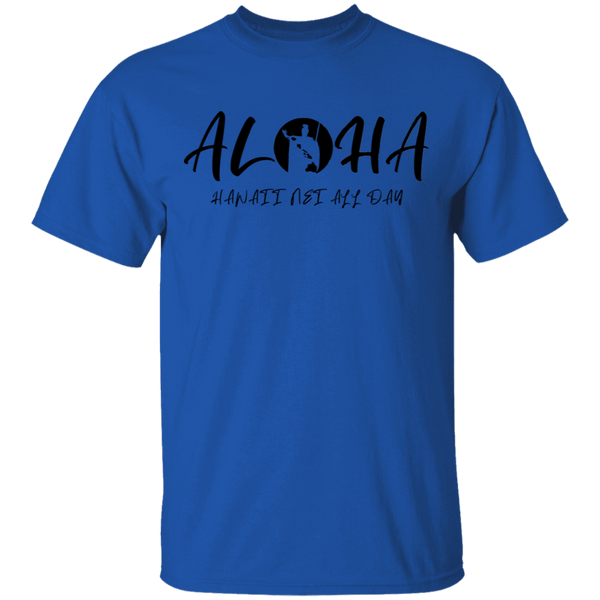 Aloha - Hawaii Nei All Day(RS BLK) T-Shirt