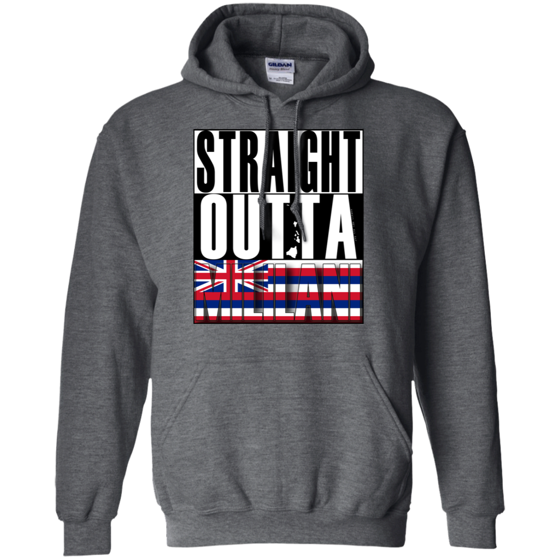 Straight Outta Mililani Hawai'i Pullover Hoodie, Sweatshirts, Hawaii Nei All Day