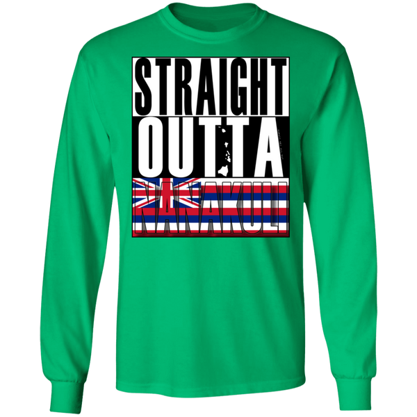 Straight Outta Nanakuli LS Ultra Cotton T-Shirt, T-Shirts, Hawaii Nei All Day