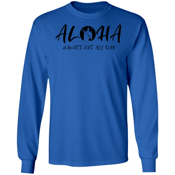 Aloha - Hawaii Nei All Day(RS BLK) LS T-Shirt