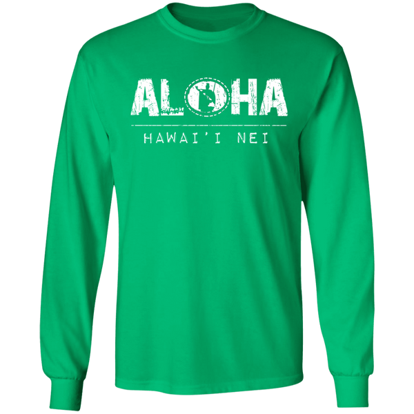 Aloha RS King Kamehameha (white) LS T-Shirt