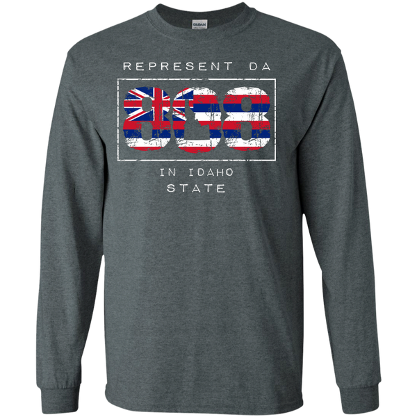 Represent Da 808 In Idaho State LS Ultra Cotton T-Shirt, T-Shirts, Hawaii Nei All Day