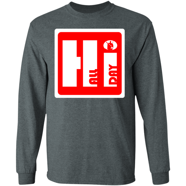 Hi ALL Day (red) Long Sleeve T-Shirt