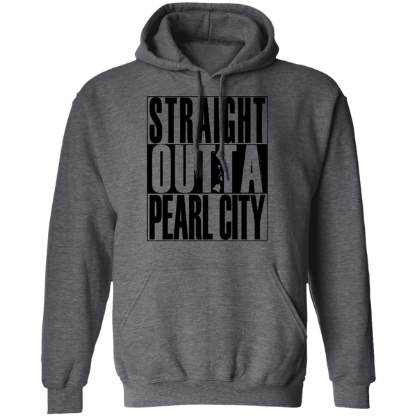 Straight Outta Pearl City (black ink) Pullover Hoodie