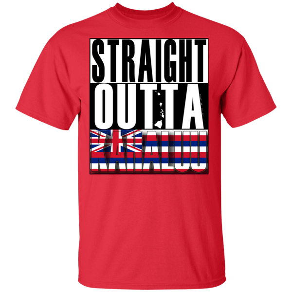 Straight Outta Kahaluu Hawai'i Ultra Cotton T-Shirt, T-Shirts, Hawaii Nei All Day