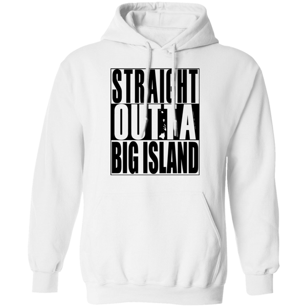 Straight Outta Big Island(black ink) Pullover Hoodie