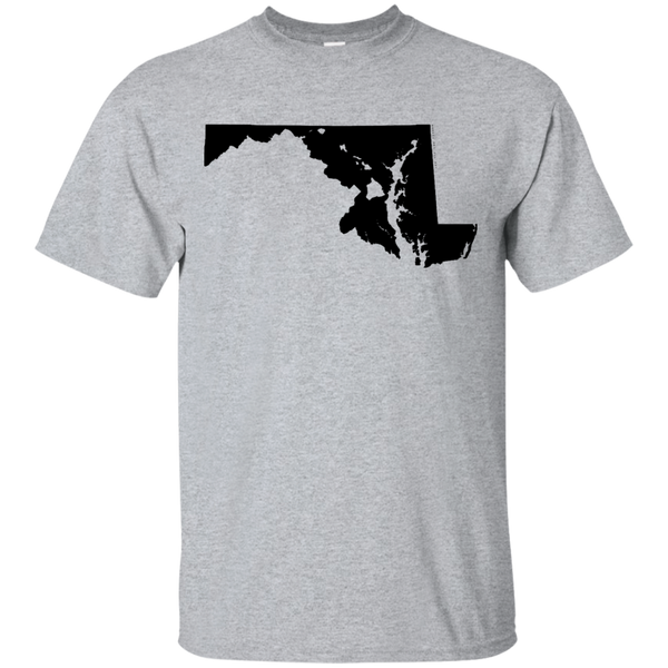 Living in Maryland with Hawaii Roots Ultra Cotton T-Shirt, T-Shirts, Hawaii Nei All Day