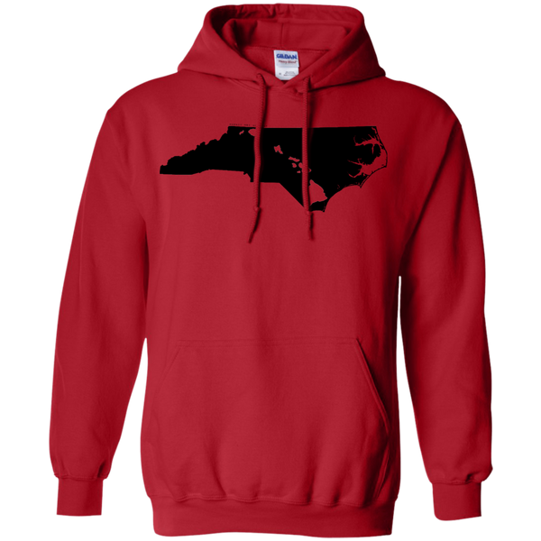 Living in North Carolina with Hawaii Roots Pullover Hoodie 8 oz., Sweatshirts, Hawaii Nei All Day