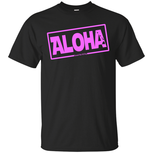 Aloha Hawai'i Nei (Islands pink ink) Ultra Cotton T-Shirt, T-Shirts, Hawaii Nei All Day