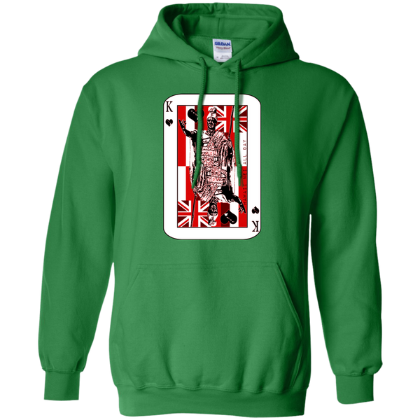 The King of Hawai'i Kamehameha (red ink) Pullover Hoodie, Sweatshirts, Hawaii Nei All Day