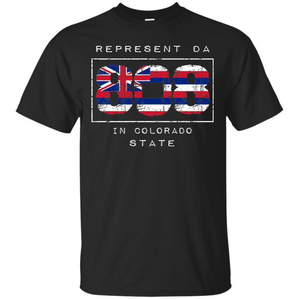 Rep Da 808 In Colorado State Ultra Cotton T-Shirt, T-Shirts, Hawaii Nei All Day