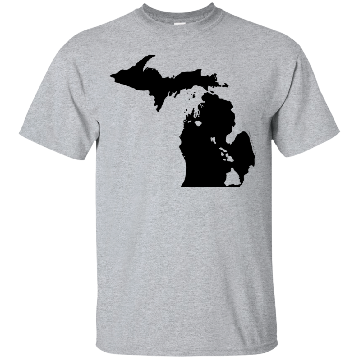 Living in Michigan with Hawaii Roots Ultra Cotton T-Shirt, T-Shirts, Hawaii Nei All Day