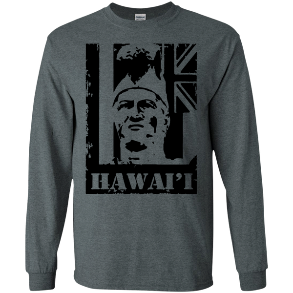 Hawai'i King Kamehameha LS Ultra Cotton T-Shirt, T-Shirts, Hawaii Nei All Day