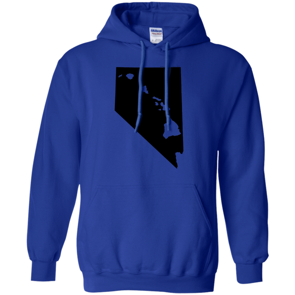 Living in Nevada with Hawaii Roots Pullover Hoodie 8 oz., Sweatshirts, Hawaii Nei All Day