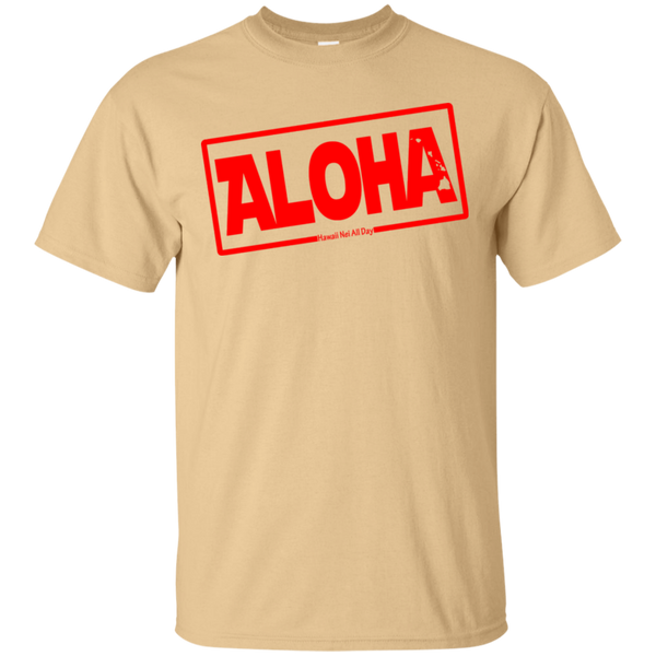 Aloha Hawai'i Nei (Islands red ink) Ultra Cotton T-Shirt, T-Shirts, Hawaii Nei All Day