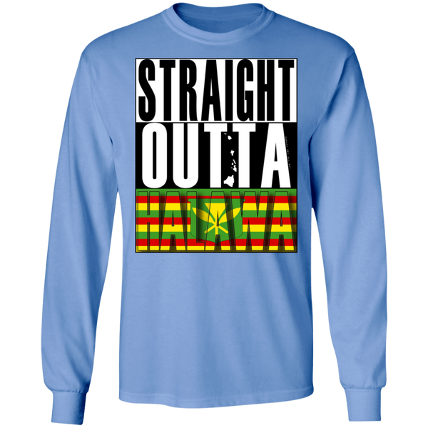 Straight Outta Halawa(Kanaka Maoli) LS T-Shirt, T-Shirts, Hawaii Nei All Day