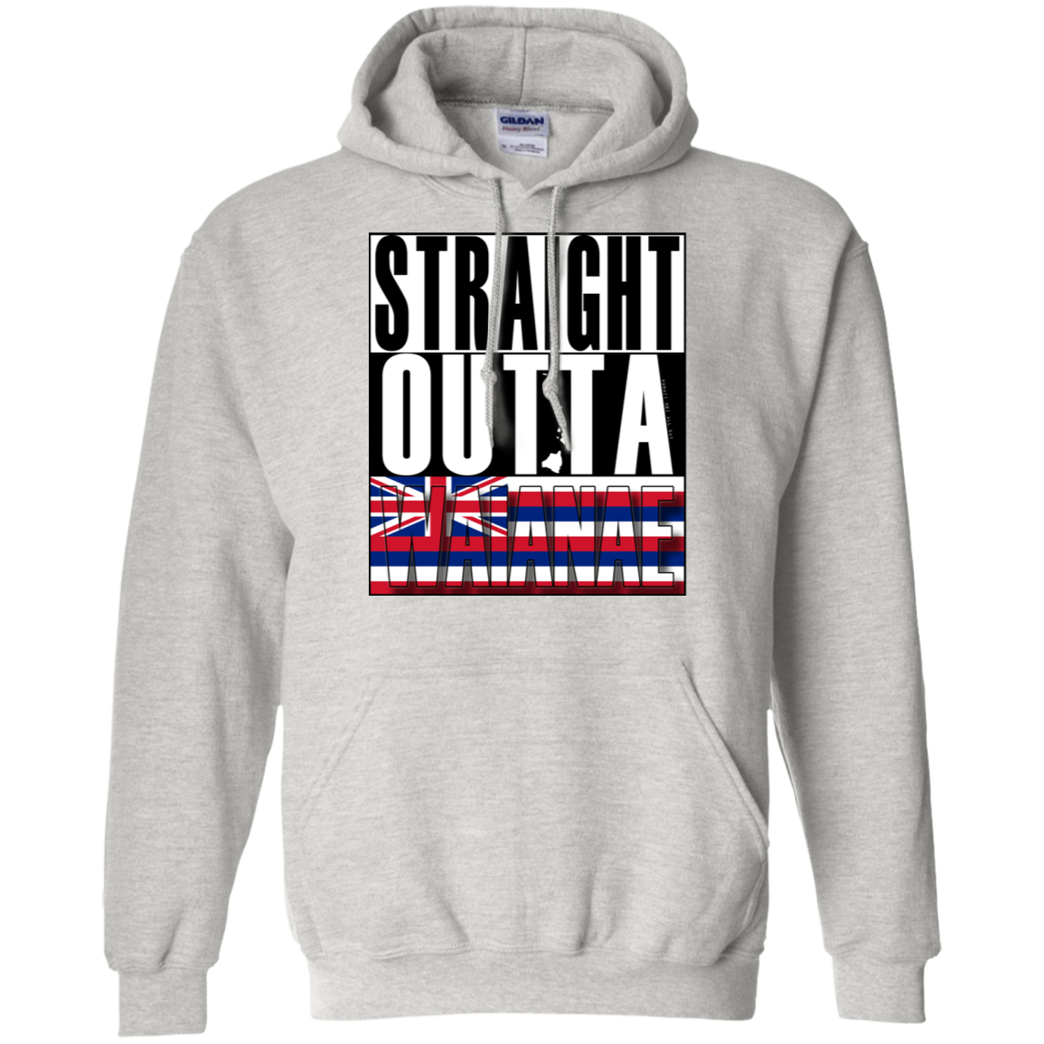 Straight Outta Waianae Hawai'i Pullover Hoodie, Sweatshirts, Hawaii Nei All Day