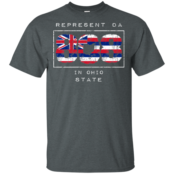 Rep Da 808 In Ohio State Ultra Cotton T-Shirt, T-Shirts, Hawaii Nei All Day