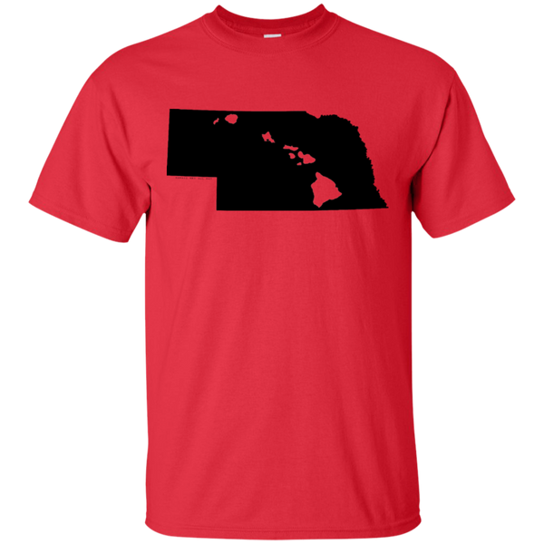 Living in Nebraska with Hawaii Roots Ultra Cotton T-Shirt, T-Shirts, Hawaii Nei All Day