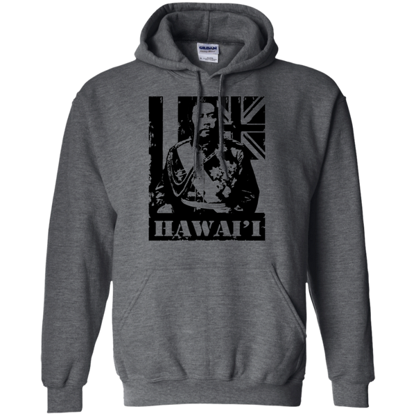 Hawai'i King Kalakaua Pullover Hoodie, Sweatshirts, Hawaii Nei All Day