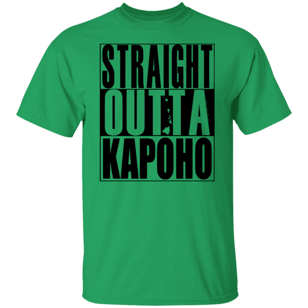 Straight Outta Kapoho (black ink) T-Shirt