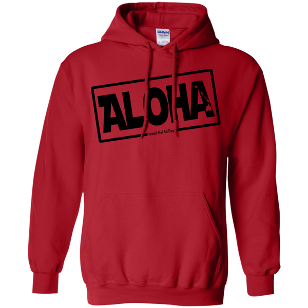 Aloha Hawai'i Nei (Islands blk ink) Pullover Hoodie, Sweatshirts, Hawaii Nei All Day