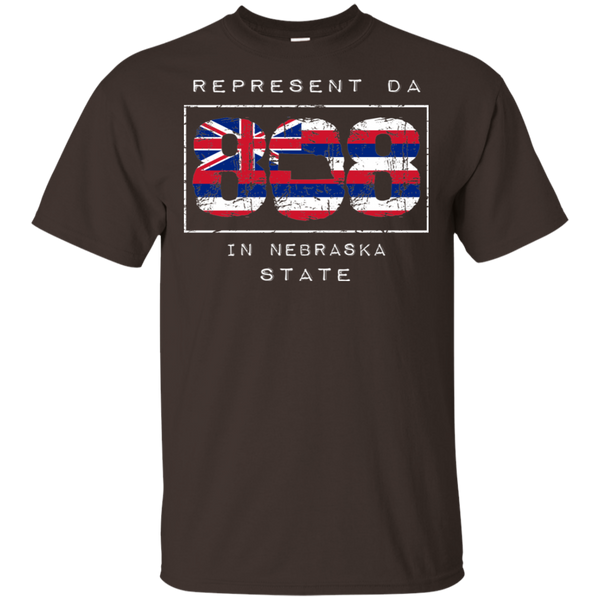 Rep Da 808 In Nebraska State Ultra Cotton T-Shirt, T-Shirts, Hawaii Nei All Day