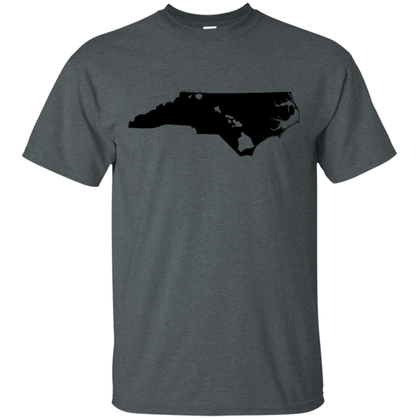 Living in North Carolina with Hawaii Roots Ultra Cotton T-Shirt, T-Shirts, Hawaii Nei All Day
