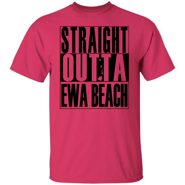 Straight Outta Ewa Beach (black ink) T-Shirt