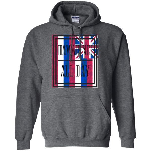 Hawai'i Floral Flag Pullover Hoodie, Sweatshirts, Hawaii Nei All Day