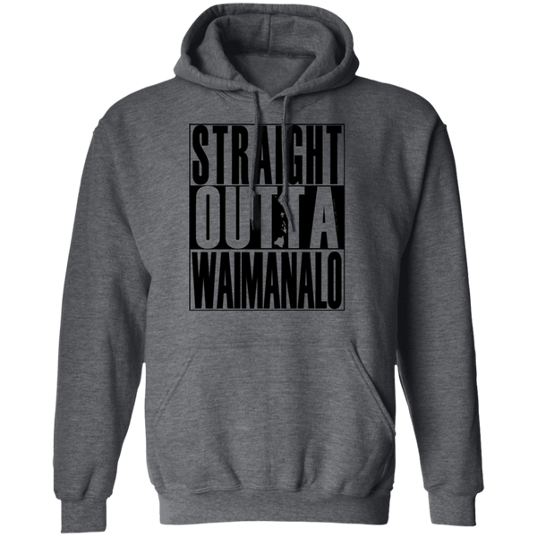 Straight Outta Waimanalo (black ink) Pullover Hoodie