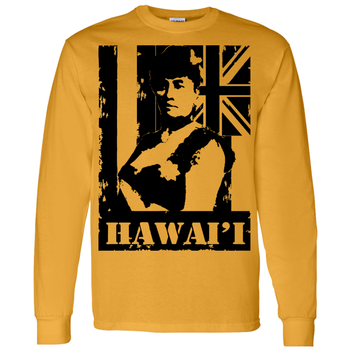 Hawai'i Queen Liliuokalani LS T-Shirt 5.3 oz., T-Shirts, Hawaii Nei All Day