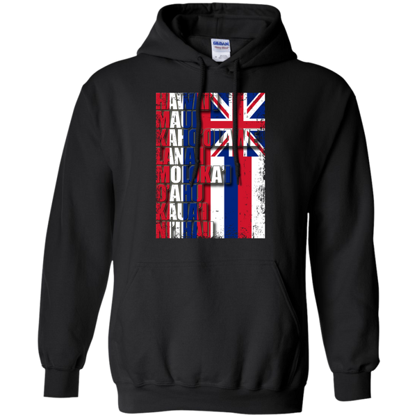 Hawaiian Island Pride Pullover Hoodie - Hawaii Nei All Day