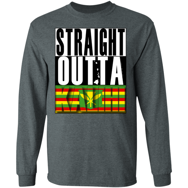 Straight Outta Kalihi (Kanaka Maoli) LS T-Shirt, T-Shirts, Hawaii Nei All Day