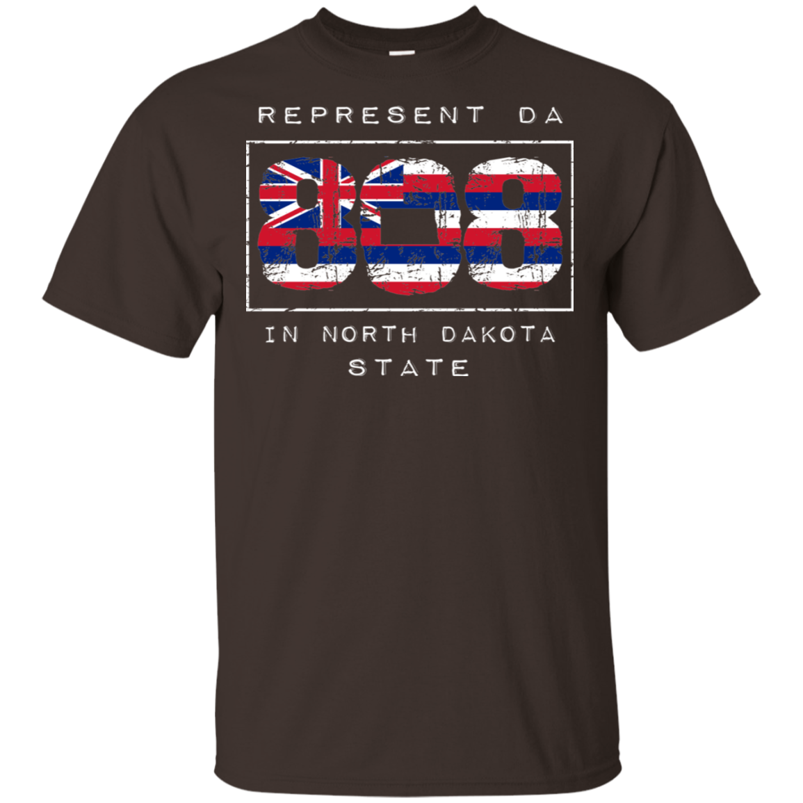 Rep Da 808 In North Dakota State Ultra Cotton T-Shirt, T-Shirts, Hawaii Nei All Day