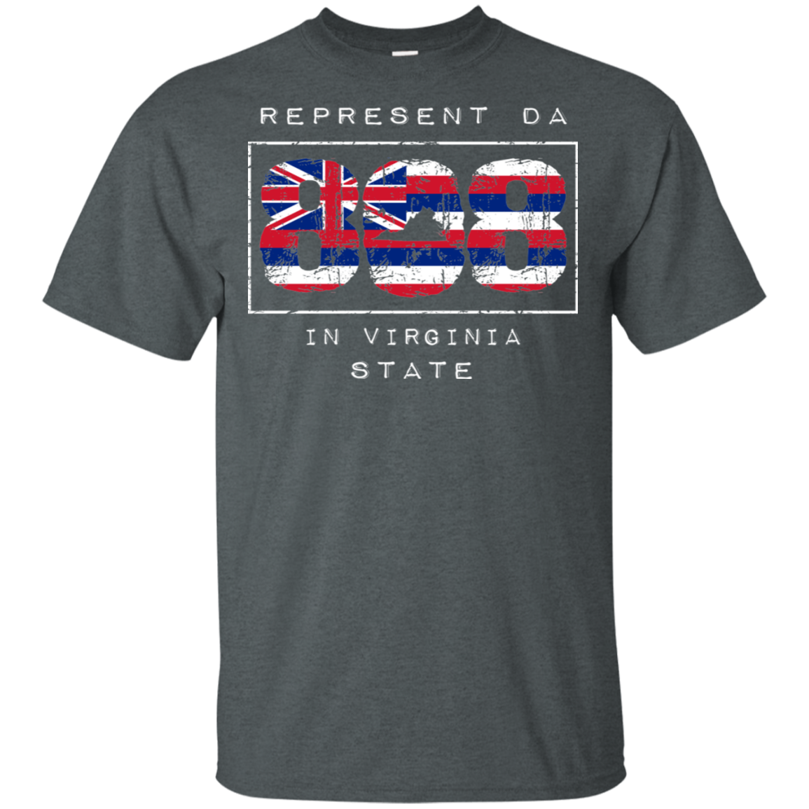 Rep Da 808 In Virginia State Ultra Cotton T-Shirt, T-Shirts, Hawaii Nei All Day