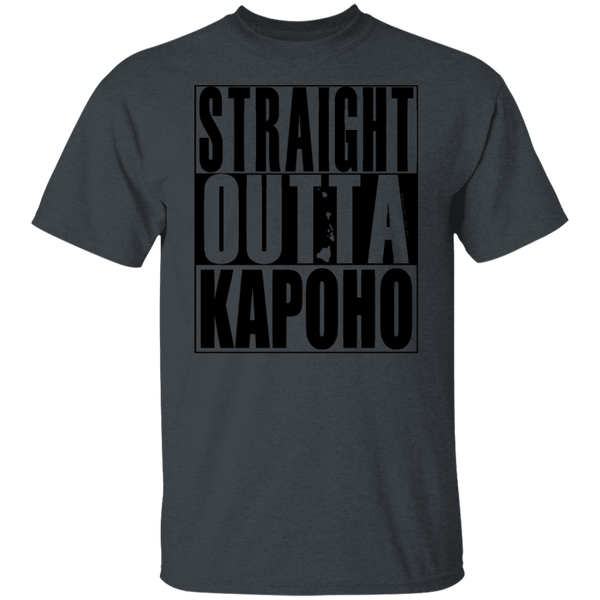Straight Outta Kapoho (black ink) T-Shirt